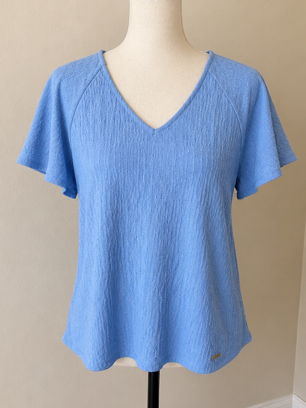 Anne Klein Blue Short Sleeve Tee